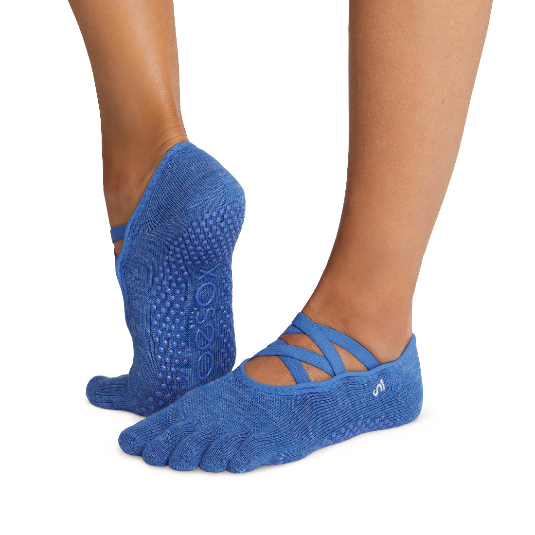  toesox Women's Elle Full Toe Grip Socks – Non-Slip