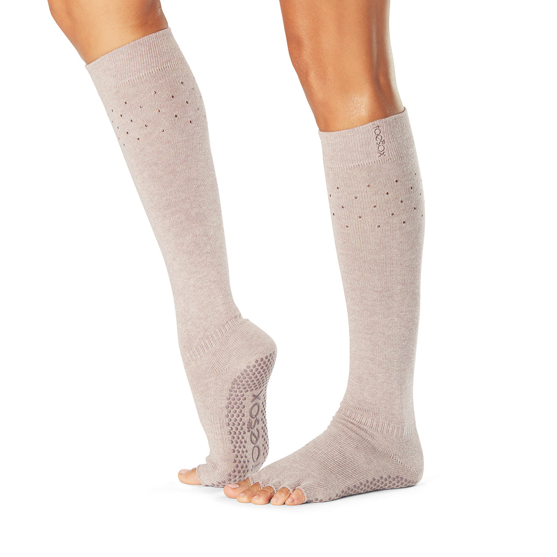 Half Toe Scrunch Knee High Grip Socks – ToeSox, Tavi