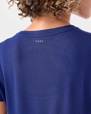 Ribbed Tee | Tops > Short Sleeve | Tavi – ToeSox | Tavi | Vooray