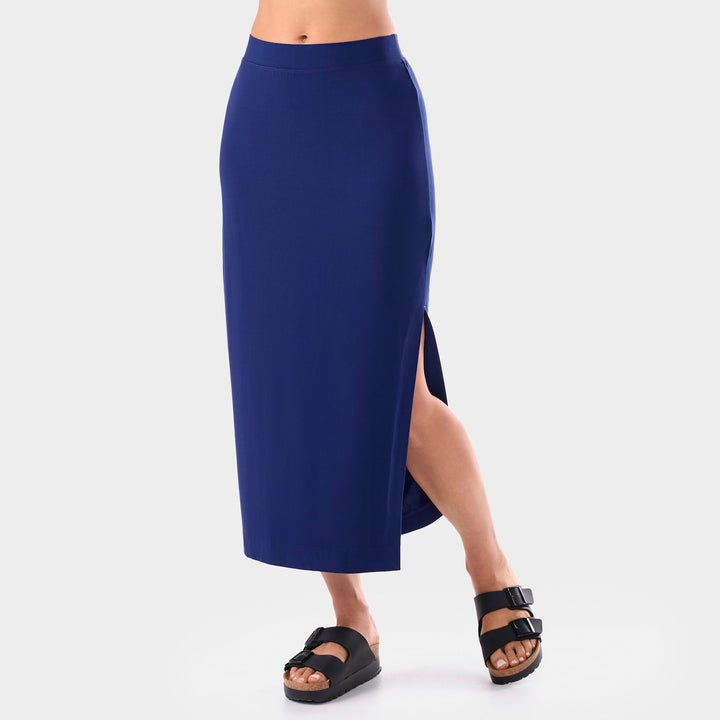 Brushed Tec Knit Midi Skirt | Bottoms>skort | Tavi – ToeSox | Tavi | Vooray