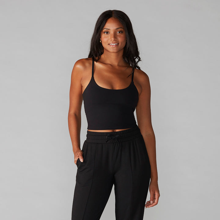 Black cami bralette deals