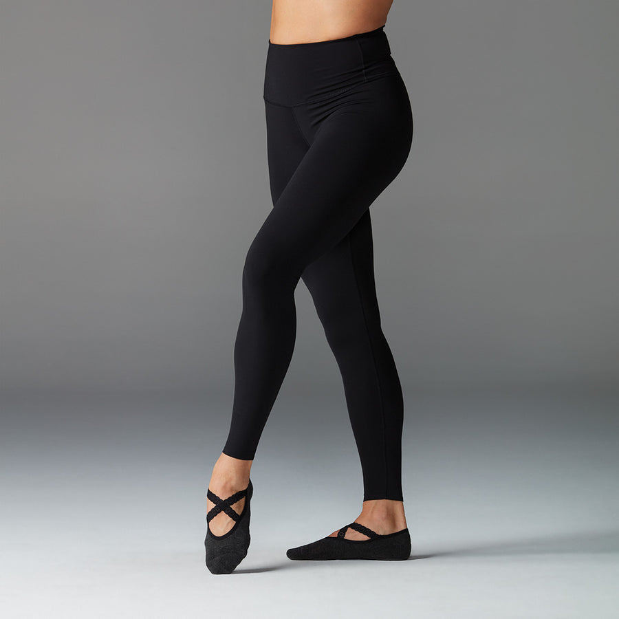 Tahari Sport Active Ribbed High Waisted Stretch Leggings With