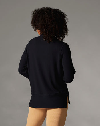 Cozy Funnel Neck Sweatshirt | Tops > Sweaters & Hoodies | Tavi – ToeSox | Tavi | Vooray