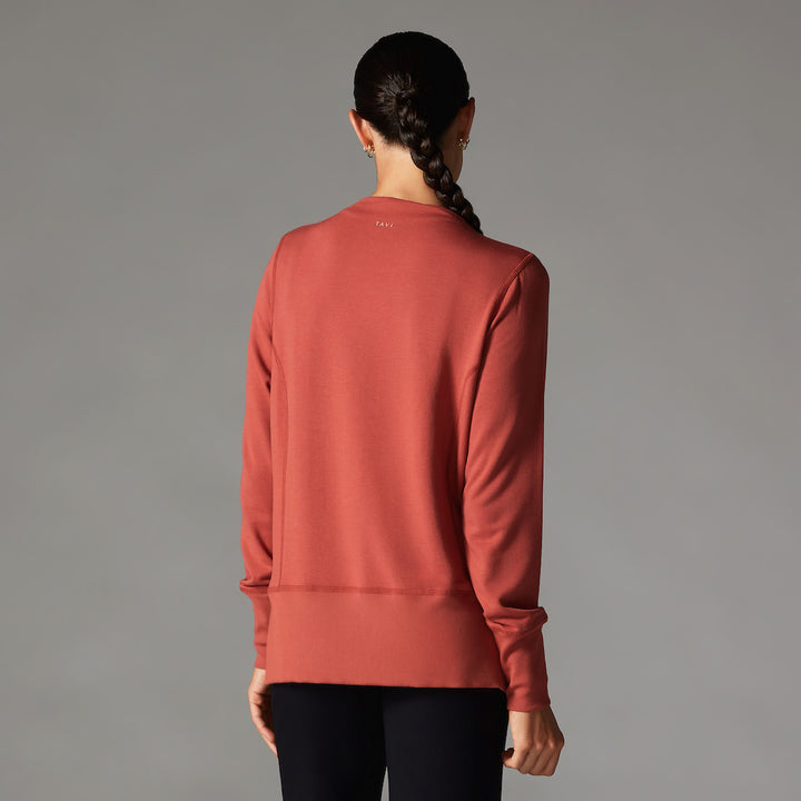 Cozy Funnel Neck Sweatshirt | Tops > Sweaters & Hoodies | Tavi – ToeSox | Tavi | Vooray