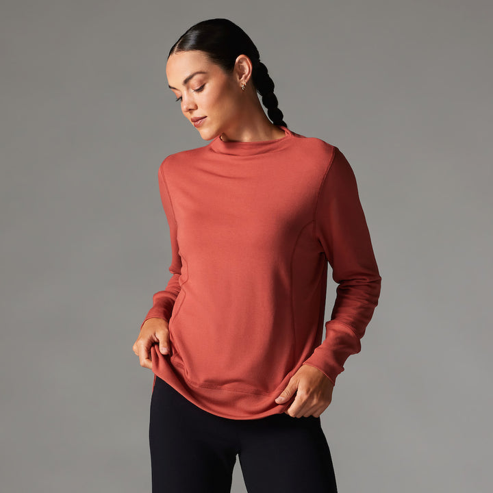 Cozy Funnel Neck Sweatshirt | Tops > Sweaters & Hoodies | Tavi – ToeSox | Tavi | Vooray