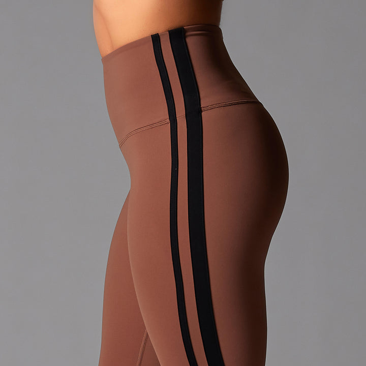 # High Waisted 7/8 Stripe Leggings | Bottoms > Leggings | Tavi – ToeSox | Tavi | Vooray