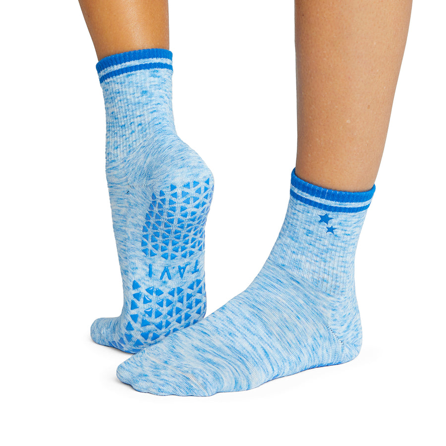 ToeSox Tavi Savvy Grip Socks May Grey T0162 - Free Shipping at Largo Drive