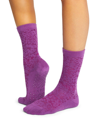 Tavi Noir Jane Knee High Grip Socks Navy BLUE Size Small Women's 6