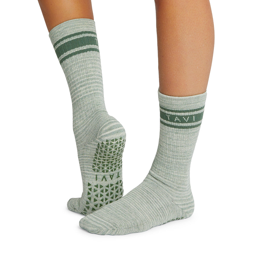 Tavi Grip Aria Slip-On Sock in Carbon Heather