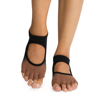 toesox Grip Ankle Half Toe Multi Pack – Grip Non-Slip Toe Socks for Pilates  Barre Yoga, Small, Black at  Women's Clothing store