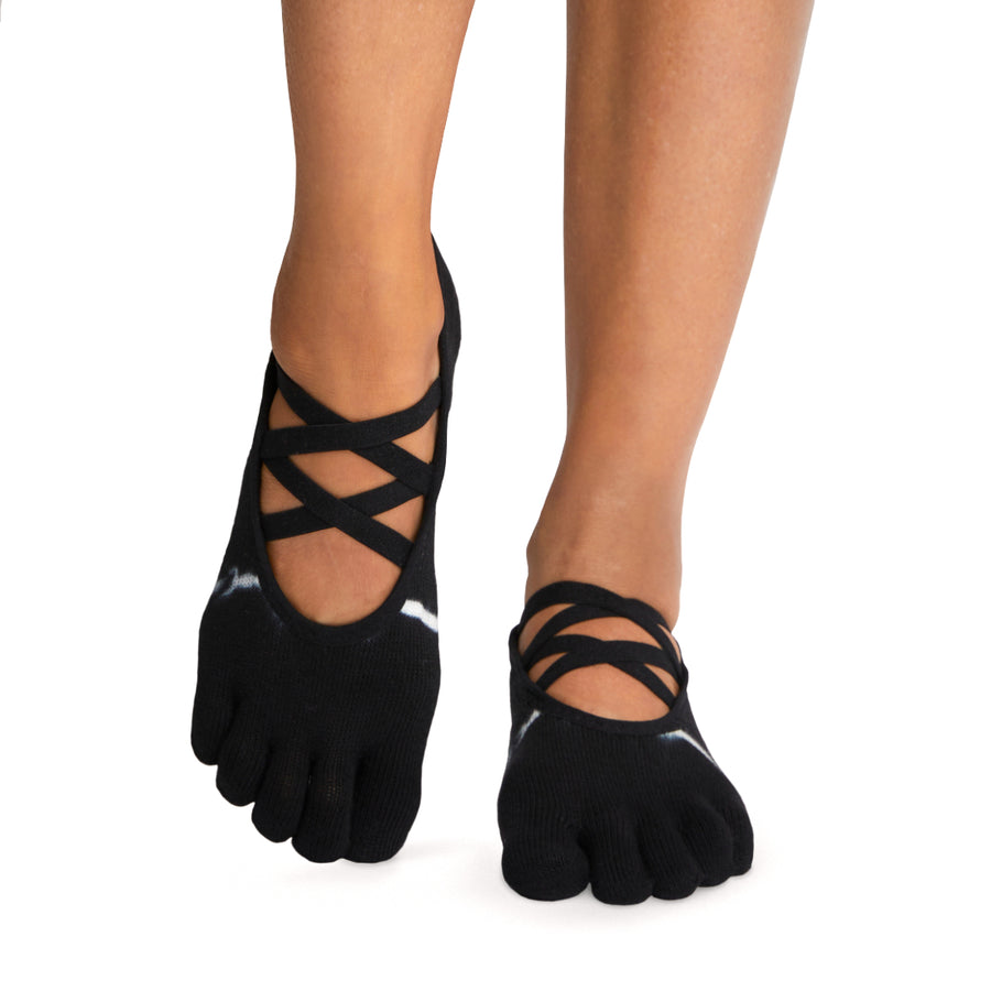 ToeSox Elle 2-Pack Solid Crisscross Full-Toe Grip Socks - Bergdorf Goodman