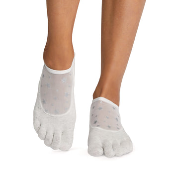 Toesox ELLE Grip Socks Tec W/ Silver ion Color Motivate NEW Sz