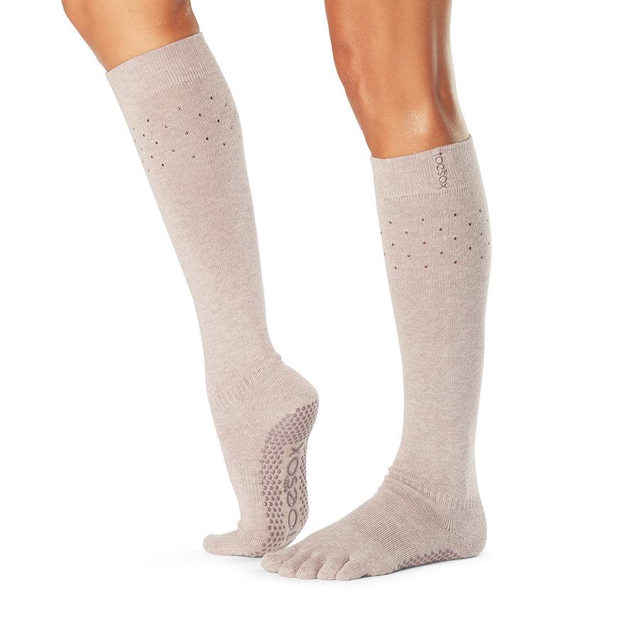 Full Toe Elle in Nude Grip Socks - ToeSox - Mad-HQ
