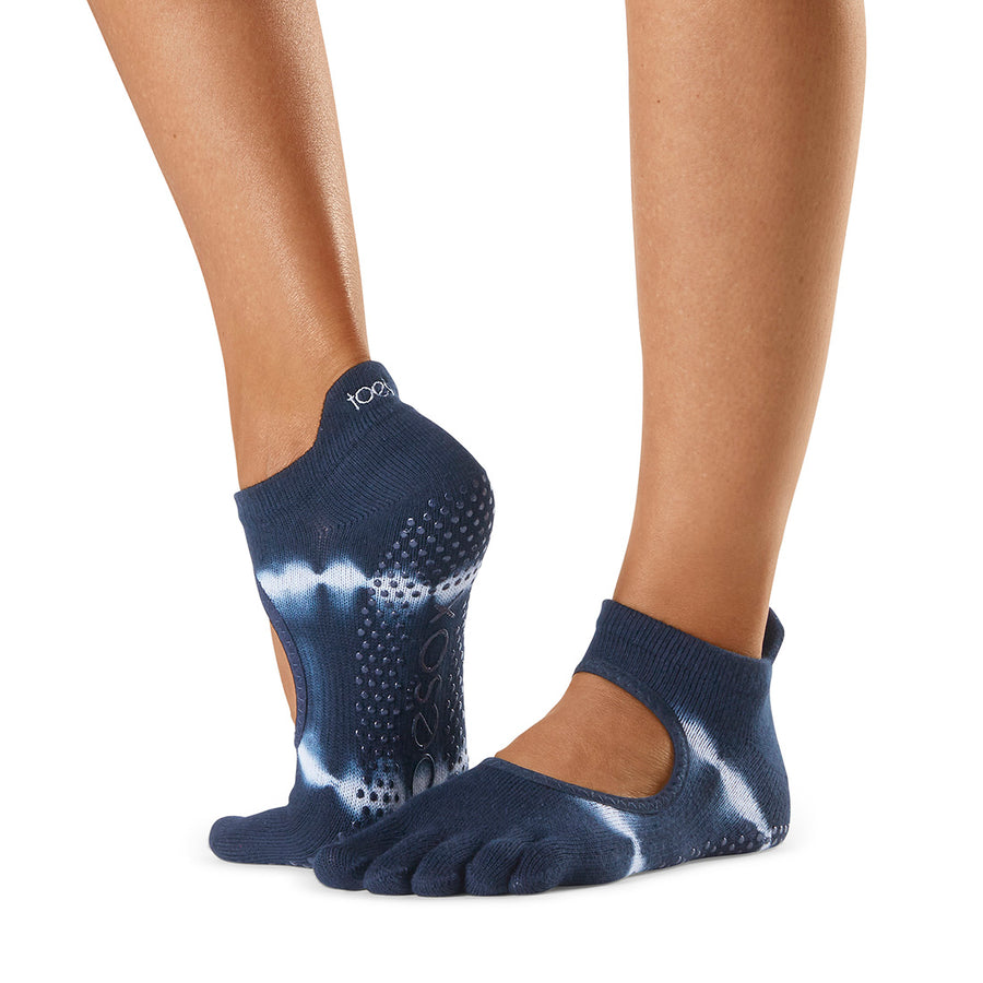 ToeSox Half Toe Bellarina Grip Socks – 5-Toe Design, Non-Slip Socks,  Natural Toe Movement, Pilates Socks, Yoga Socks