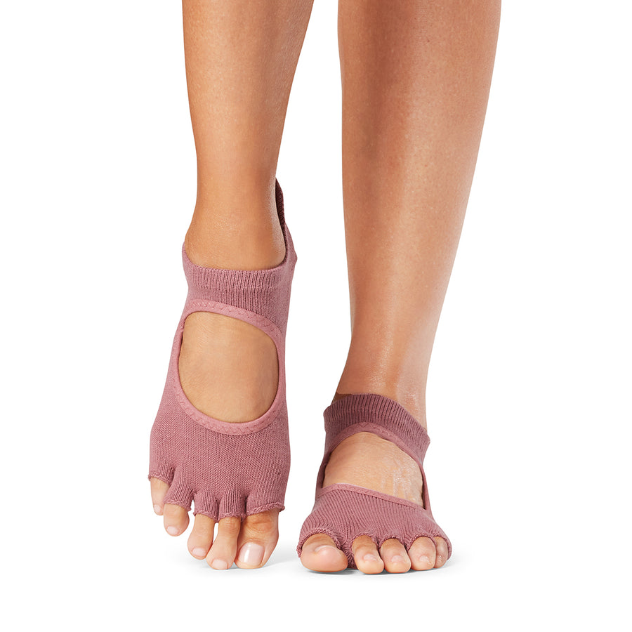 Toesox Bellarina Grip Yoga Pilates Socks. Ladies Small US 6-8, Black NWT